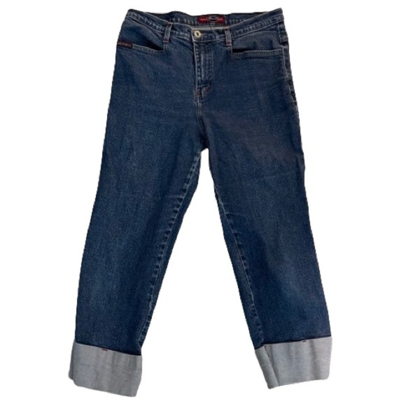 Women’s Eunina American Style USA Blue Denim Ankle Jeans Size 28 US! - Picture 2 of 8